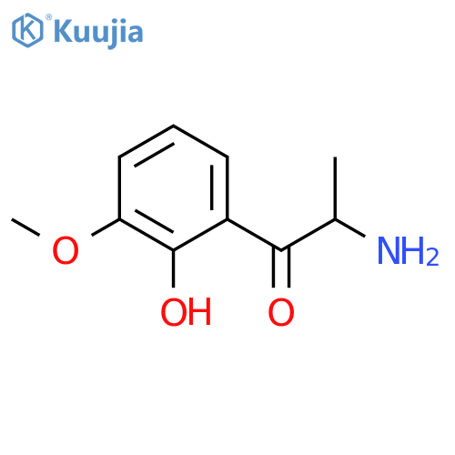 2-amino-1-(2-hydroxy-3-methoxyphenyl)propan-1-one structure