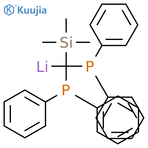 Lithium, [bis(diphenylphosphino)(trimethylsilyl)methyl]- structure