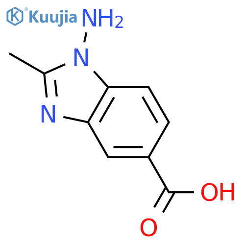 1H-Benzimidazole-5-carboxylicacid, 1-amino-2-methyl- structure