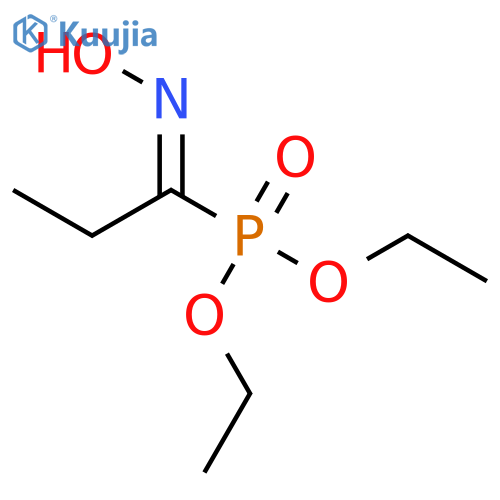Phosphonic acid,[1-(hydroxyimino)propyl]-, diethyl ester (9CI) structure