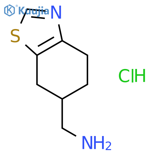 6-Benzothiazolemethanamine,4,5,6,7-tetrahydro-, hydrochloride (1:?) structure