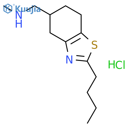 1-(2-butyl-4,5,6,7-tetrahydro-1,3-benzothiazol-5-yl)-N-methylmethanamine hydrochloride structure