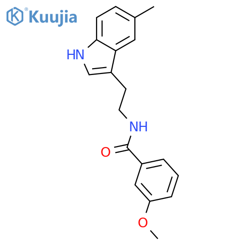 3-Methoxy-N-[2-(5-methyl-1H-indol-3-yl)-ethyl]-benzamide structure
