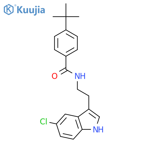 4-tert-Butyl-N-[2-(5-chloro-1H-indol-3-yl)-ethyl]-benzamide structure