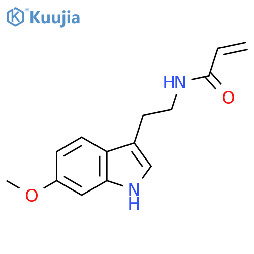 N-2-(6-methoxy-1H-indol-3-yl)ethylprop-2-enamide structure