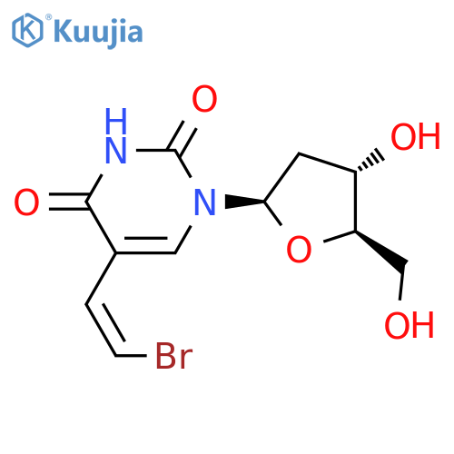 Uridine, 5-(2-bromoethenyl)-2'-deoxy-, (Z)- structure