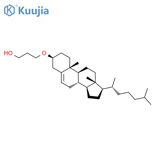 1-Propanol, 3-[(3b)-cholest-5-en-3-yloxy]- structure