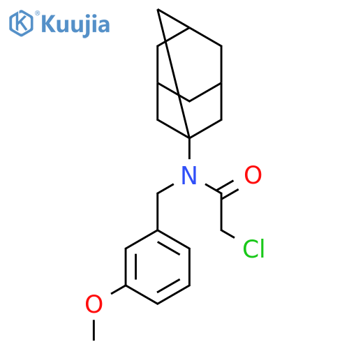 N-(adamantan-1-yl)-2-chloro-N-(3-methoxyphenyl)methylacetamide structure