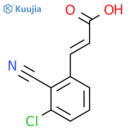 3-Chloro-2-cyanocinnamic acid structure