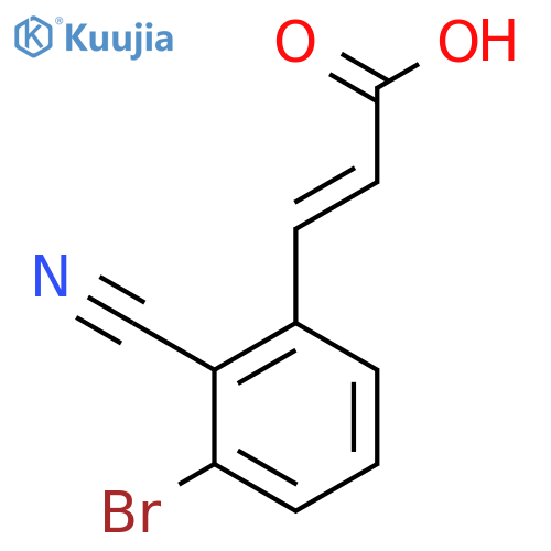 3-Bromo-2-cyanocinnamic acid structure