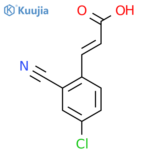 4-Chloro-2-cyanocinnamic acid structure