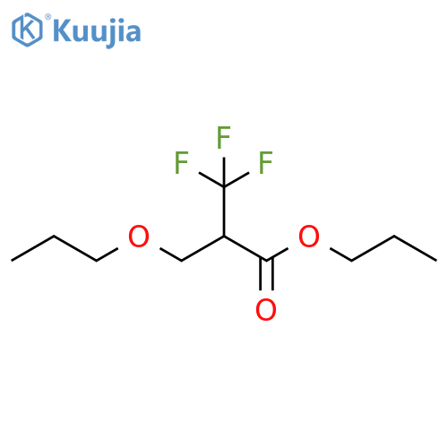 Propanoic acid, 3,3,3-trifluoro-2-(propoxymethyl)-, propyl ester structure