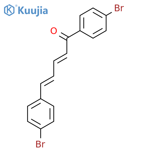 2,4-PENTADIEN-1-ONE, 1,5-BIS(4-BROMOPHENYL)- structure