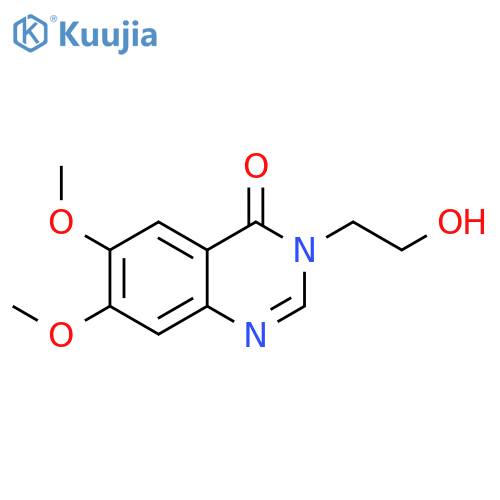 4(3H)-QUINAZOLINONE, 3-(2-HYDROXYETHYL)-6,7-DIMETHOXY- structure