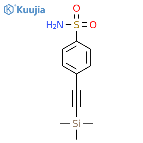 4-((Trimethylsilyl)ethynyl)benzenesulfonamide structure