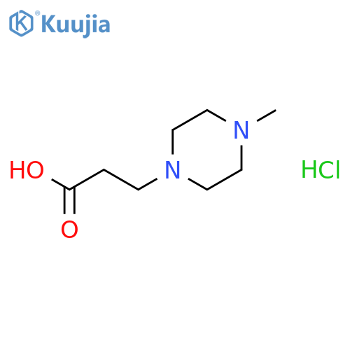 4-Methyl-1-piperazinepropionic Acid Hydrochloride structure