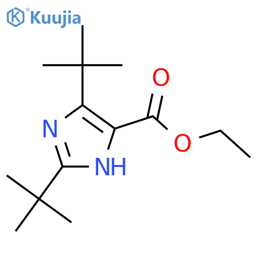 1H-Imidazole-4-carboxylic acid, 2,5-bis(1,1-dimethylethyl)-, ethyl ester structure