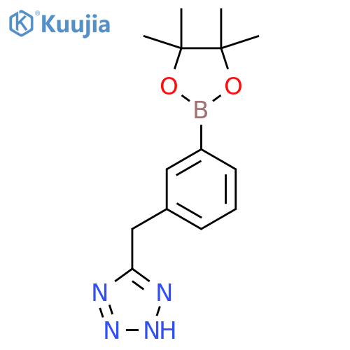 5-(3-(4,4,5,5-Tetramethyl-1,3,2-dioxaborolan-2-yl)benzyl)-1H-tetrazole structure