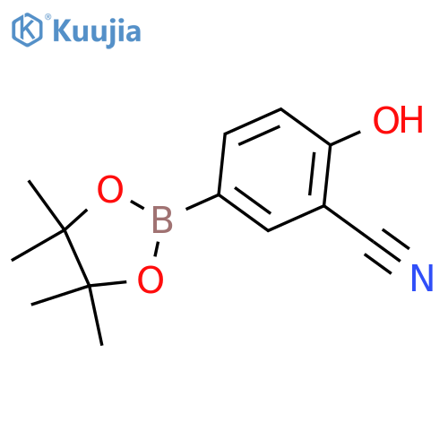 2-Hydroxy-5-(4,4,5,5-tetramethyl-1,3,2-dioxaborolan-2-yl)benzonitrile structure