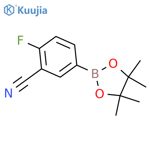 3-Cyano-4-fluorophenylboronic acid, pinacol ester structure