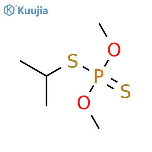 Phosphorodithioic acid, O,O-dimethyl S-(1-methylethyl) ester structure