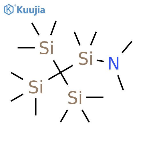 Silanamine, N,N,1,1-tetramethyl-1-[tris(trimethylsilyl)methyl]- structure