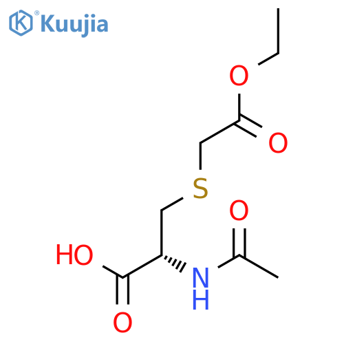 L-CYSTEINE, N-ACETYL-S-(2-ETHOXY-2-OXOETHYL)- structure