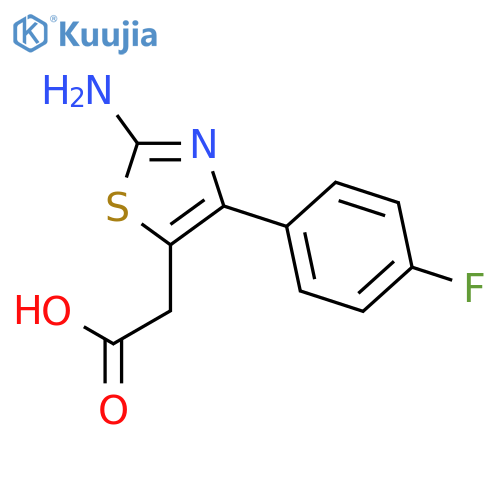 2-Amino-4-(4-fluoro-phenyl)-thiazol-5-yl-acetic Acid structure