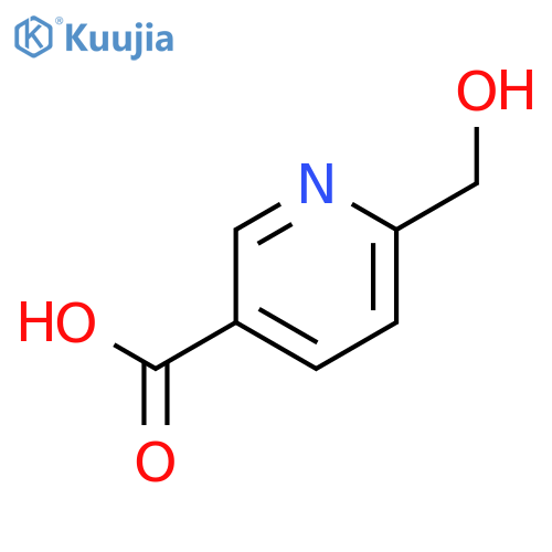 6-(hydroxymethyl)pyridine-3-carboxylic acid structure