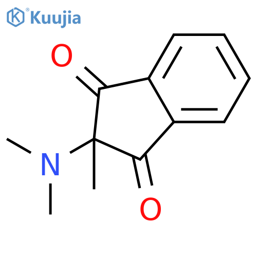 1H-Indene-1,3(2H)-dione, 2-(dimethylamino)-2-methyl- structure