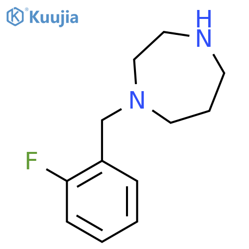 1-[(2-fluorophenyl)methyl]-1,4-diazepane structure