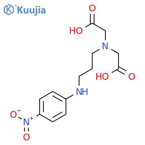 Glycine, N-(carboxymethyl)-N-[3-[(4-nitrophenyl)amino]propyl]- structure