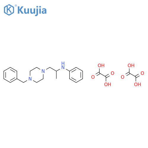 N-(1-Methyl-2-(4-benzylpiperazino)ethyl)aniline dioxalate structure
