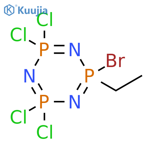1,3,5,2,4,6-Triazatriphosphorine,2-bromo-4,4,6,6-tetrachloro-2-ethyl-2,2,4,4,6,6-hexahydro- structure