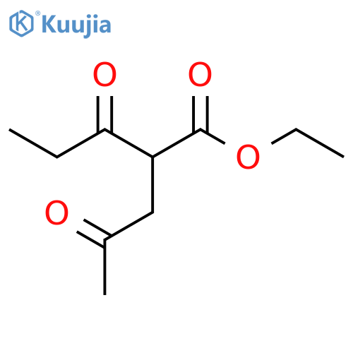 ethyl 3-oxo-2-(2-oxopropyl)pentanoate structure
