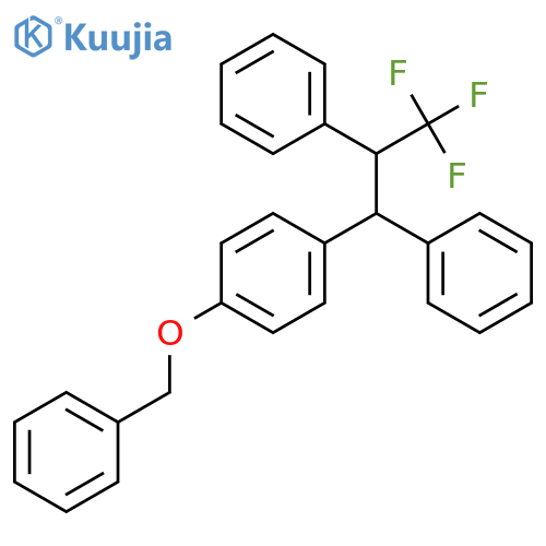 BENZENE, 1-(PHENYLMETHOXY)-4-(3,3,3-TRIFLUORO-1,2-DIPHENYLPROPYL)- structure