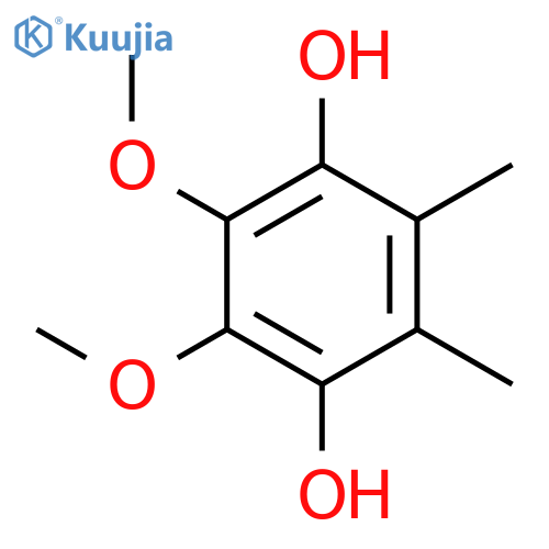 1,4-dihydroxy-2,3-dimethoxy-5,6-dimethylbenzene structure
