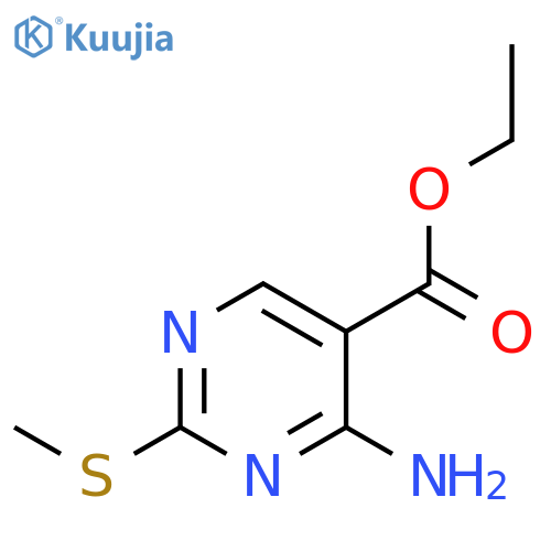 ethyl 4-amino-2-(methylsulfanyl)pyrimidine-5-carboxylate structure