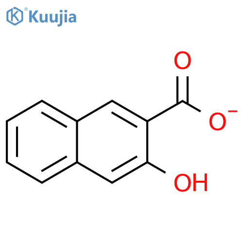 2-Naphthalenecarboxylic acid, 3-hydroxy-, ion(1-) structure