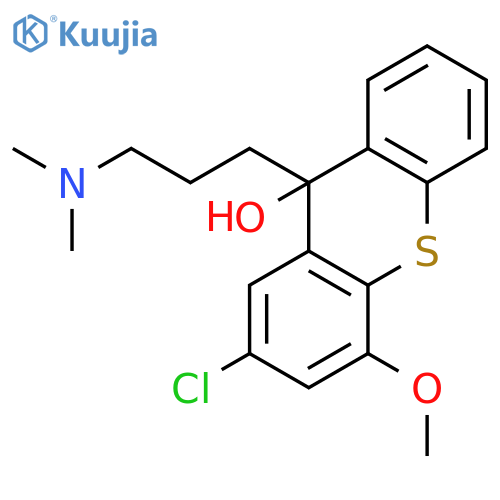 9H-THIOXANTHEN-9-OL, 2-CHLORO-9-[3-(DIMETHYLAMINO)PROPYL]-4-METHOXY- structure