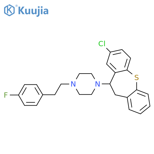 2-Chloro-11-[4-[2-(4-fluorophenyl)ethyl]piperazino]-10,11-dihydrodibenzo[b,f]thiepin structure