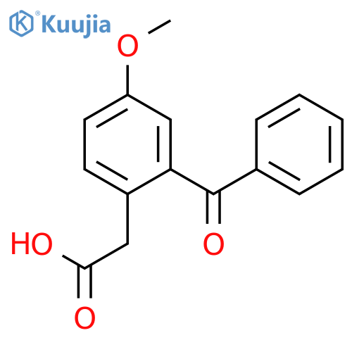 Benzeneacetic acid, 2-benzoyl-4-methoxy- structure