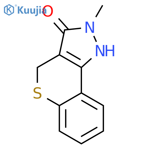 [1]Benzothiopyrano[4,3-c]pyrazol-3(2H)-one, 1,4-dihydro-2-methyl- structure