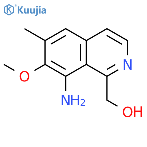 1-ISOQUINOLINEMETHANOL, 8-AMINO-7-METHOXY-6-METHYL- structure