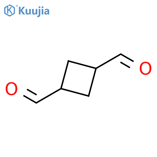 1,3-Cyclobutanedicarboxaldehyde, cis- structure