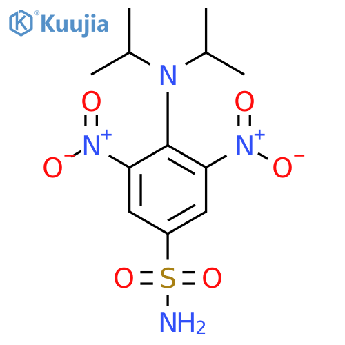 Benzenesulfonamide, 4-[bis(1-methylethyl)amino]-3,5-dinitro- structure
