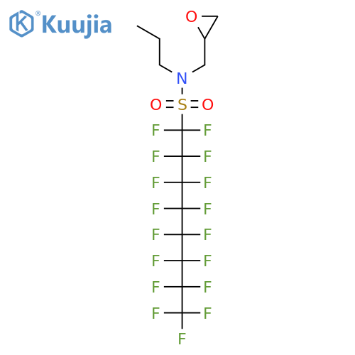 N-Propyl-N-(2,3-epoxypropyl)perfluoro-N-octylsulfonamide structure