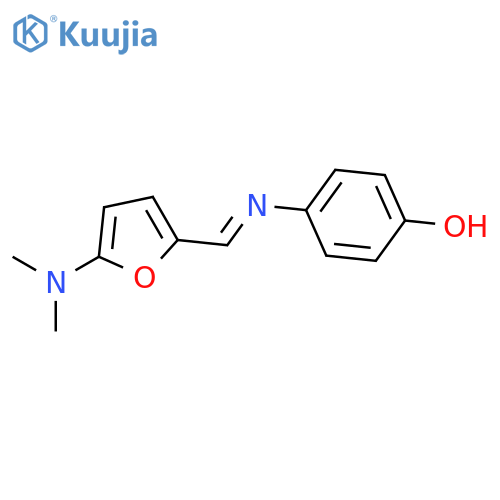 Phenol,4-[[[5-(dimethylamino)-2-furanyl]methylene]amino]- structure