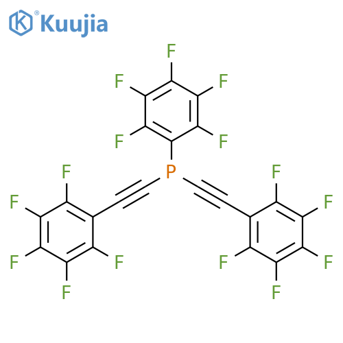 PHOSPHINE, (PENTAFLUOROPHENYL)BIS[(PENTAFLUOROPHENYL)ETHYNYL]- structure