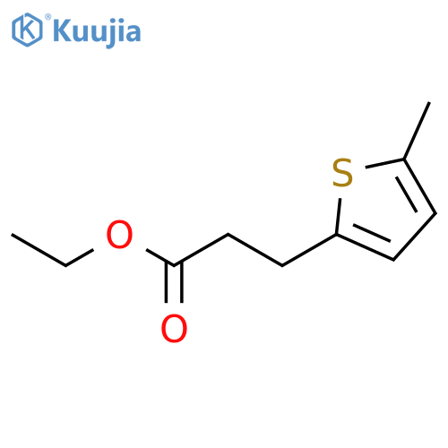 2-Thiophenepropanoic acid, 5-methyl-, ethyl ester structure